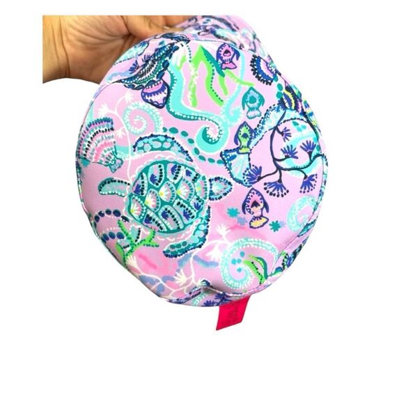 NWT Lilly Pulitzer Bucket Sun Hat Lilac Freesia Mermaid For You Purple Blue - Picture 11 of 11